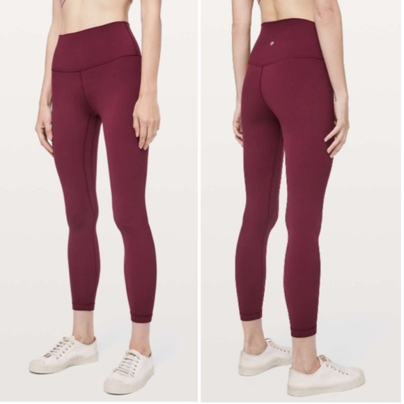 Lululemon Align Pant II *25" Deep Ruby Size 4 W5BEJS - Picture 1 of 10